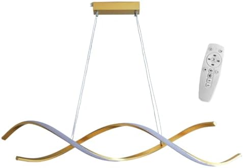 Lustre Pendente Espiral LED Moderno e Ajustável com Controle Remo...