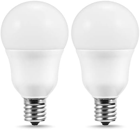 DORESshop E17 Base LED Globe Bulb, 60W Incandescent Equivalent Light Bulbs, A15 5W LED Light Bulb Daylight White 5000k, 650LM, Non-dimmable Lamp for Home Fixture Light-2 Pack