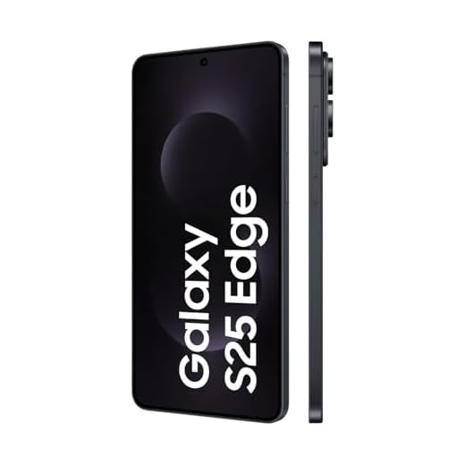 Samsung Galaxy S25 Edge AI Smartphone mit Galaxy AI, Ohne Vertrag, Handy mit Android, 12 GB RAM, 512 GB GB Speicher, 200-MP-Kamera, Titanium JetBlack, 3 Jahre Herstellergarantie [Exklusiv auf Amazon]