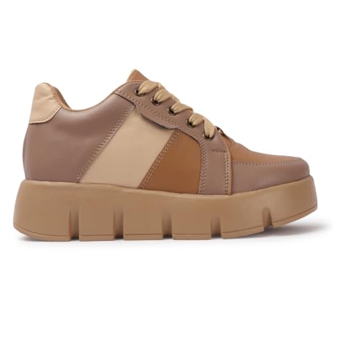 Image of Women's Pu Sneaker Lightweight and Breathable | Fashion Footwear | Comfortable & Stylish Everyday Wear | Perfec for Casual, Work, Parties