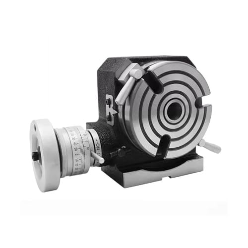 AMEHRU Mesa giratoria for fresadora con Divisor de indexación Vertical de Doble Uso, Mesa de Trabajo inclinable 360° for fresado(150MM)