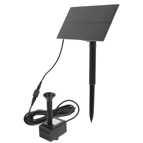 Alasum Bomba Solar para Fuente de Agua Cuadrada 1.5W Panel Solar de Alta Eficiencia Bomba de Agua para Estanque y Jardín Exterior para Decoración de Patio