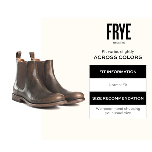 Frye Tyler Chelsea Boots for Men Designed with Flexible Blake Construction and Elasticated Side Panels, Comfort Footbed and Full Leather Lining – 6” Shaft Height2