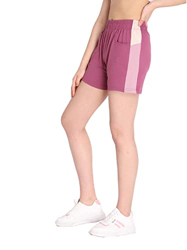 Image of CHKOKKO Women's Regular Cotton Regular Fit Plain Shorts for Women