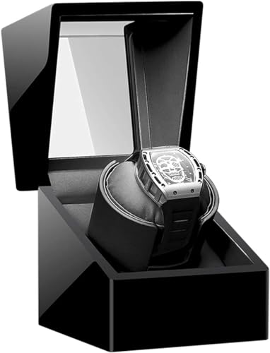 FENOKD Watches and Jewelry Automatic Single Watch Winder with Soft Flexible Plush Pillow Super Quiet Motor Dual Power Supply fi