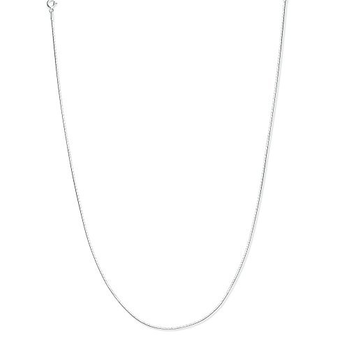925 Sterling Silver Square Compact Neck Chain For Women
