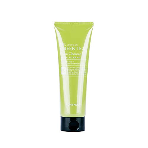 TONYMOLY Chok Chok Green Tea Foaming Facial Cleanser – Hydrating Korean Face Wash for Women & Men – Antioxidant-Rich Skincare, Gentle Daily Cleanser for All Skin Types