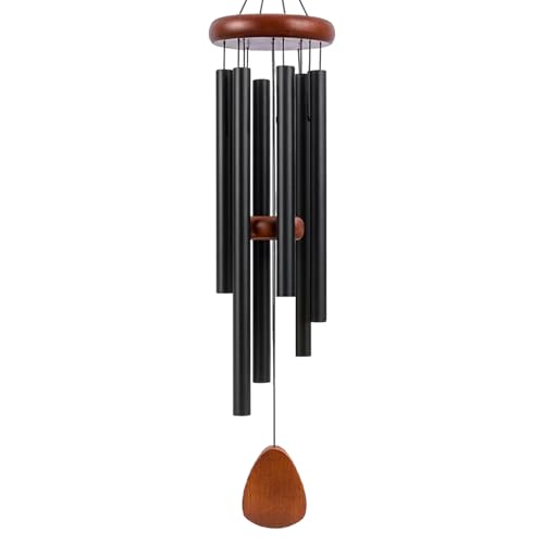 Wind Chimes Wind Chimes for Garden Koshi Chimes 71CM Black Wind Chime for Indoor and Outdoor Rain Chime