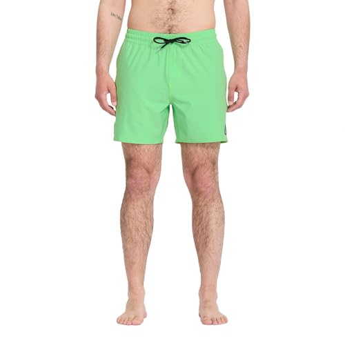 Short de bain Volcom Lido Solid 16'' L pour homme en noir