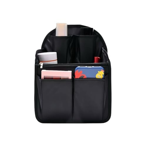 WEIMU Backpack Organizer - Waterproof Oxford Bag Multi-Pocket Travel Organizer Liner for Backpacks Black (10.6 x 7.7)