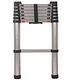 Cette échelle est approuvée par le TÜV., Hauteur: 200 cm., Taille pliée : 72 cm x 46 cm x 8 cm., 7 échelons., Poids : 8 kg., Produit de qualité industrielle.
