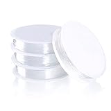 Paquete incluido: 4 rollos de cordón elástico elástico, cada rollo de alambre de talón tiene una longitud de 18 m , 0.5 mm de diámetro.