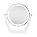 Zadro LED Lighted 8X/1X Magnification Two-Sided Swivel Acrylic Base Vanity Makeup Mirror for Bedroom, Bathroom and Tabletop in Polished Chrome