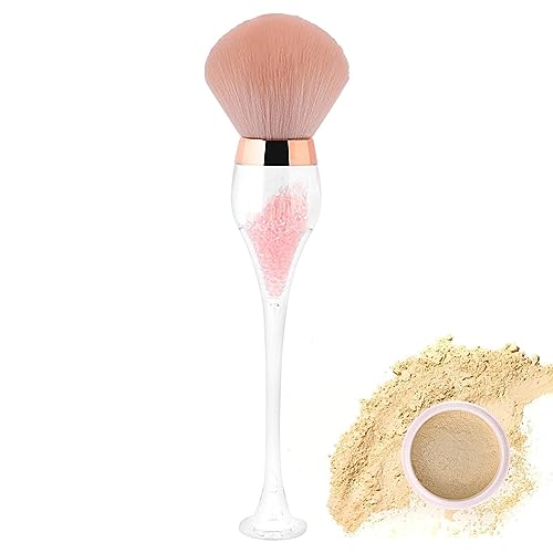 ワイングラスのメイクブラシ | プロフェッショナルワイングラス型ファンデーションブラシ | 柔らかくて多機能のメイクブラシファッショナブルでキュートな頬紅ハイライト用