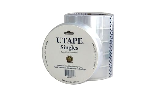 Singles Heavy Duty Clear Tape 1 Inch x 75 Yards Long, Packing Shipping Tape Refills Available Packaging Tape for Moving Boxes & Moving Supplies, Clear Office Use Sealing Tape 1 Roll image 5