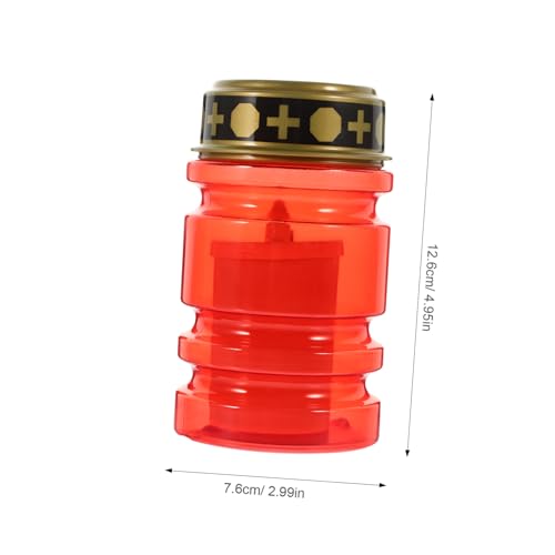 Velas LED sin llama Angoily de plástico resistente con pilas AA 2