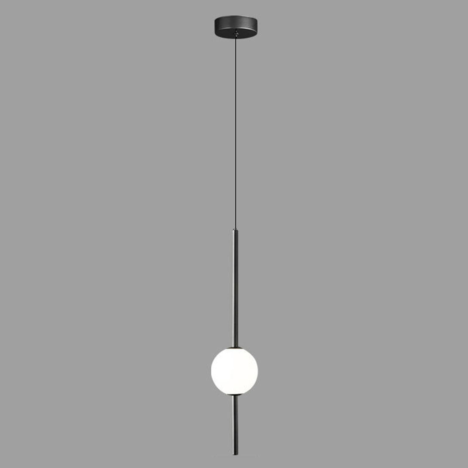 RSZCSMO Round Acrylic Bedside Pendant Light Modern Long Bar Iron Multi-Option Cafe Hanging Lamp Bedroom, Dining Room, Bar Counter Lighting Fixture