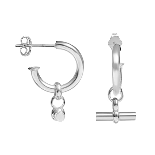 LeCalla 925 Sterling Silver T-Bar Earrings for Women | Women's Bar Earrings jewelry | Bar Drop Dangle Earrings Gift for Birthday Christmas