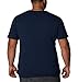 Columbia Mens Thistletown Hills Short Sleeve T-Shirt, Collegiate Navy Heather, 3X