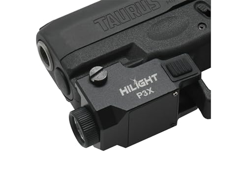 HiLight - Tactical P3X - 500 Lumens Strobe CREE XM-L2 LED Flashlight with Rechargeable Battery - Handheld/Rail Mount Light & Precision Laser Class of IIIA - HiLight