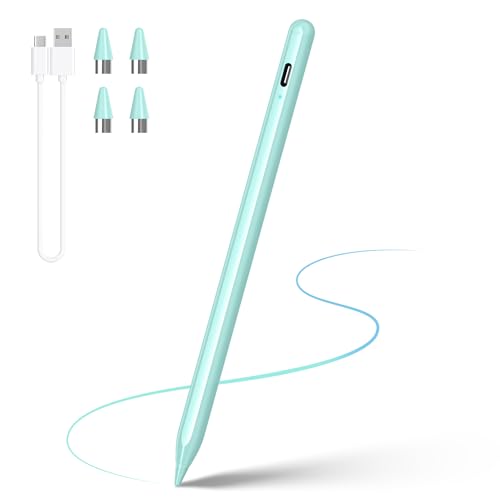 Stylus-Pens-for-Touch-Screen-DRYMOKINI-Stylist-Pen-Compatible-for-Android-and-iOS-TabletPhones-Rechargeable-Universal-Stylus-Pencil-Compatible-for-A-pplei-PadPhone-Tablet-Light-Blue