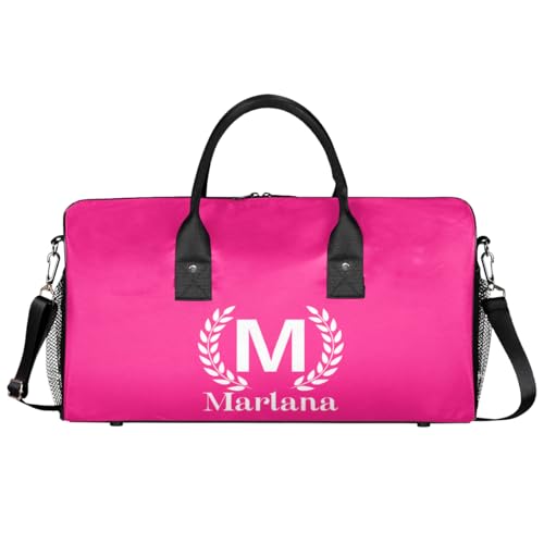 Duffle Gym Bag for Women Men Foldable Waterproof Custom Overnight Shoulder Bag Carry on Tote for Weekender Travel Sports