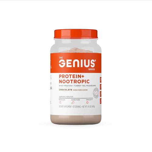 The Genius Brand Protein Powder - Chocolate + Adaptogenic Mushroom