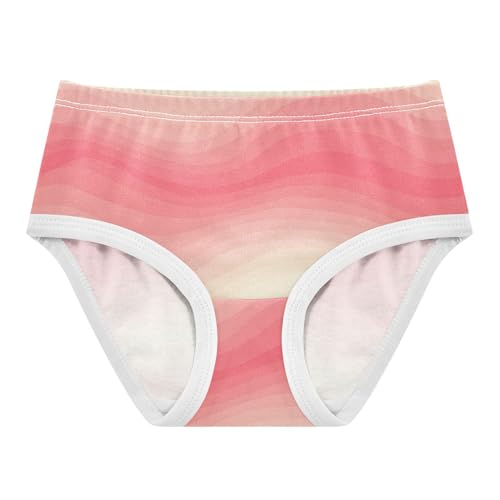 Pastel Blush White Ripples Girls Underwear Toddlers 2t Cotton Cute Panties Girl Flower Underpants Briefs
