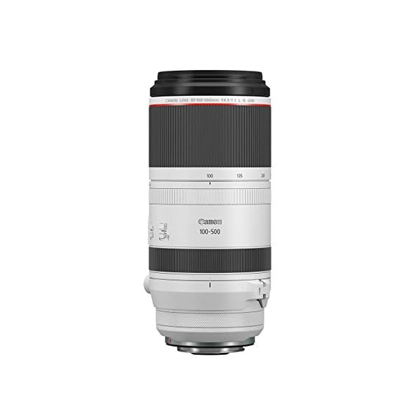 Canon RF100-500mm F4.5-7.1 L is USM Lens, Super-Telephoto Zoom Lens, Compatible with EOS R Series Mirrorless Cameras, White