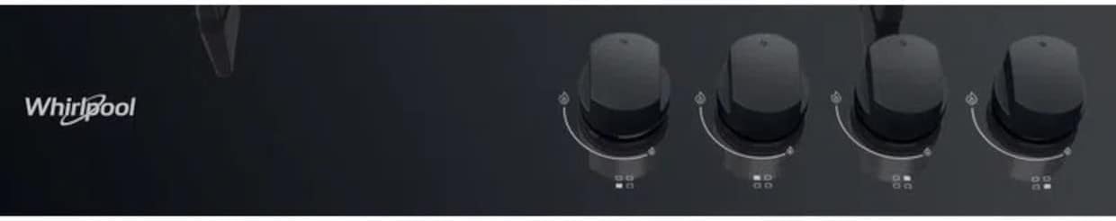 Whirlpool AKT 616/NB hob Black Built-in 60 cm Gas 4 zone(s) Whirlpool AKT 616/NB hob Black Built-in 60 cm Gas 4 zone(s)