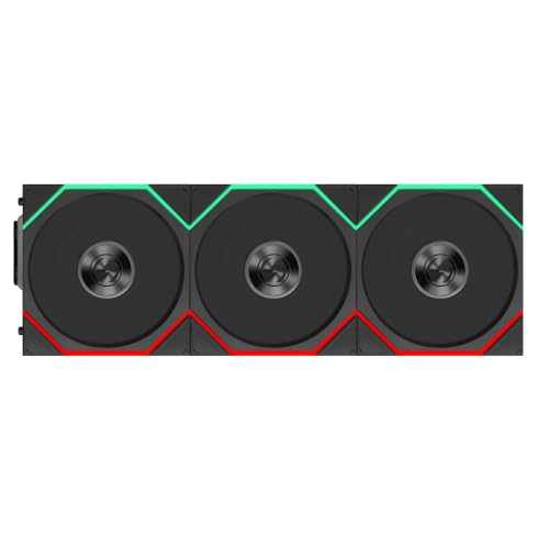 Image of Lian Li UNI Fan TL Flex 120 ARGB PWM Fan, 3 Pack, Black