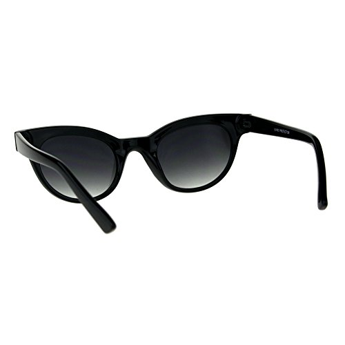 Womens Retro Vintage Round Horn Rim Plastic Boyfriend Sunglasses4