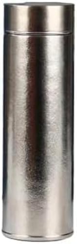 チタン JQEJDKE ボトル 水筒 魔法瓶 500ml 二重構造 保温 保冷 真空断熱 茶漉し付き 製 丈夫 軽量 抗菌 コンパクト 持ち運び便利 日常使用 アウトドア キャンプ用 健康的なウォーターカップ 大容量 持ち運びが簡単 プライマリーカラー (