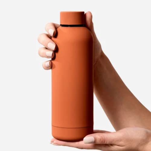 Garrafa Térmica Matte Fosca, 500mL, Aço Inoxidável, Refresque (Terracota)