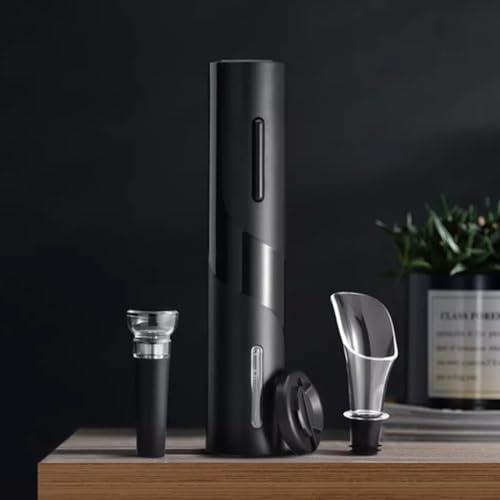 Kit Abridor De Vinhos Saca Rolhas Elétrico Automático Operado A Pilhas Cortador De Lacre Botão De Um