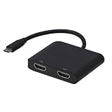 グリーンハウス USB Type-C to HDMI マルチモニター用変換アダプタ GH-TCHDC-BK