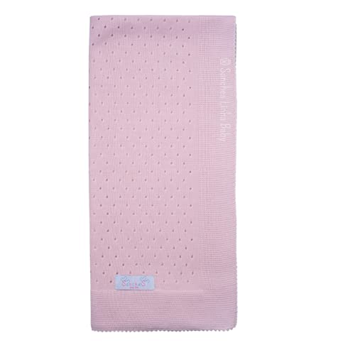 Conjunto Saida Maternidade Recem Nascido 7 Peças Sanches Cor:Rosa com Branco;Tamanho:RN