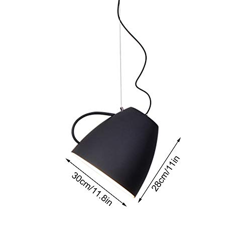 Lustre LED café en fer avec éclairage décoratif anti-éblouissement pour table