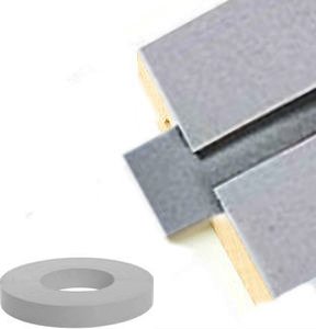 Gray Vinyl Insert for SLATWALL