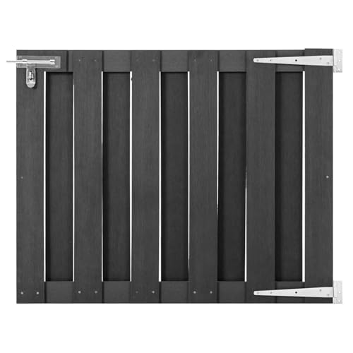 Vopese Gartentor WPC 100 x 80 cm Grau Außentüren Model49082