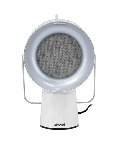 AirHood Wired Range Hood | Portable Kitchen Exhaust Fan with 2 Activated Charcoal Air Filter & Stainless-steel Oil Filter | Easy to Clean - Ideal for Indoor Cooktop Use (Ivory White)