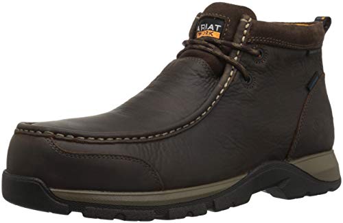 ARIAT mens Edge Lte Moc Waterproof Composite Toe Work Western Boot, Dark Brown, 12 US