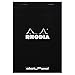 Rhodia 16601C - Bloc de notas perforados (80 hojas, A5, 14.8 x 21 cm, con puntos, 5 mm entre puntos), color negro