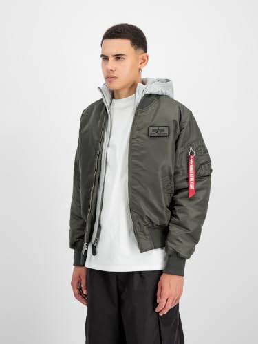 Alpha Industries MA-1 D-Tec Bomberjacke für Herren Rep.Grey – Ansicht 4