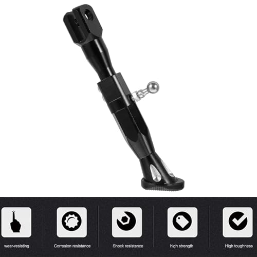 Béquille réglable moto aluminium SECFOU pour custom