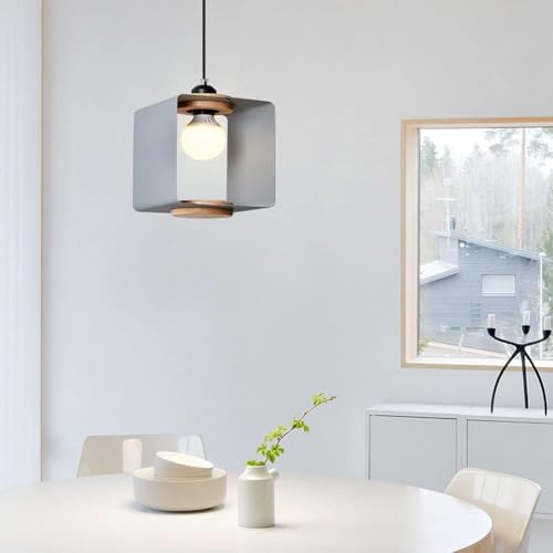 Lampe suspendue industrielle E27 pour un éclairage de table réussi - 3