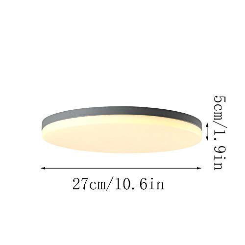 Plafonnier LED moderne flush mount avec éclairage acrylique trois couleurs - 3