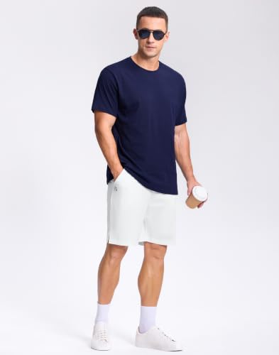 Image of GGJ Men's Lightweight Athletic Shorts with 2 Zipper Pockets 7 inch /9 inch /5 inch Gym Workout Running Quick Dry Tennis Shorts for Men