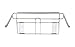 KC Store Fixtures 06133 T-Shirt Bag Holder, Wall Mount, Chrome