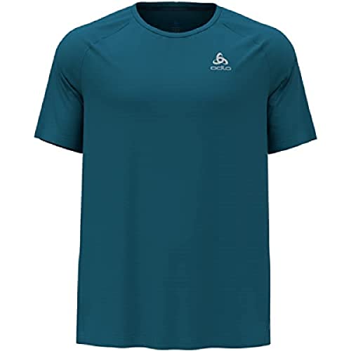 Odlo Herren Kurzarm Laufshirt Essentials CHILL-TEC, Saxony Blue, L